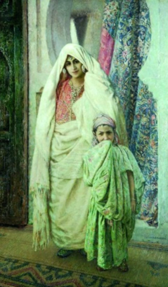 Donna marocchina e sua figlia